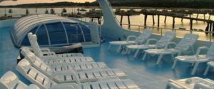 Sun deck on Somboon liveaboard at Similan island