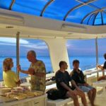 Upper deck, dining room on Somboon liveaboard at Similan island